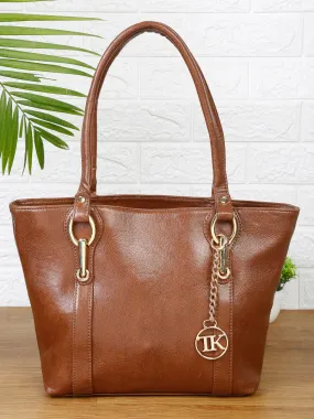 Women Brown Solid Shoulder Bag