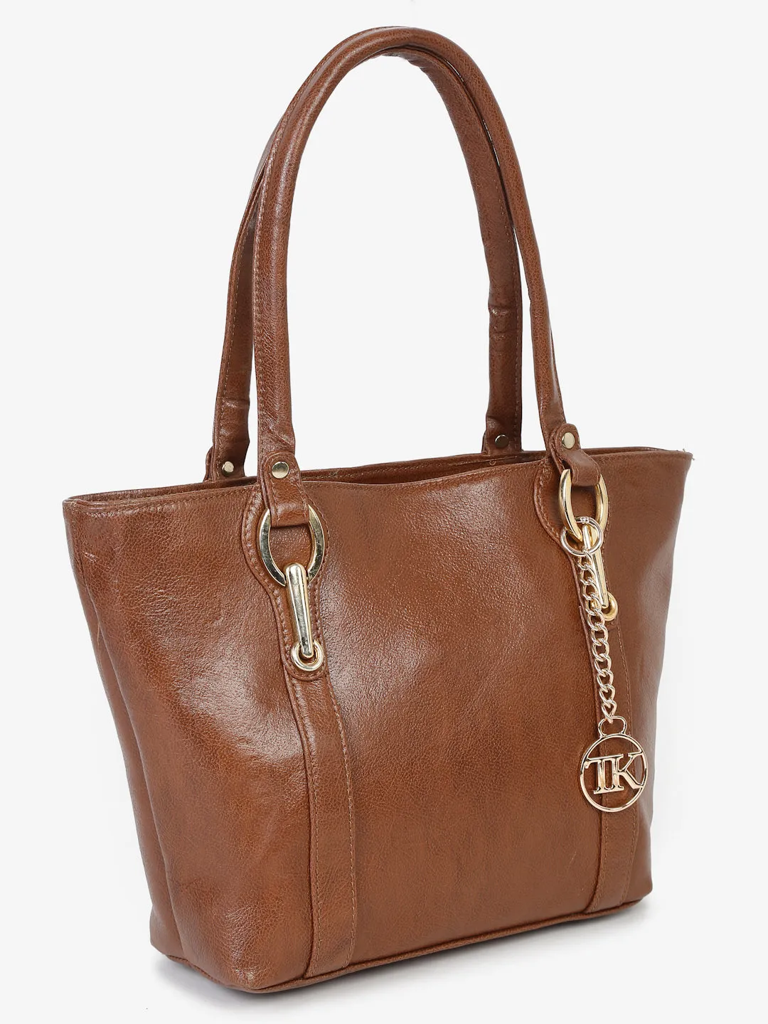 Women Brown Solid Shoulder Bag