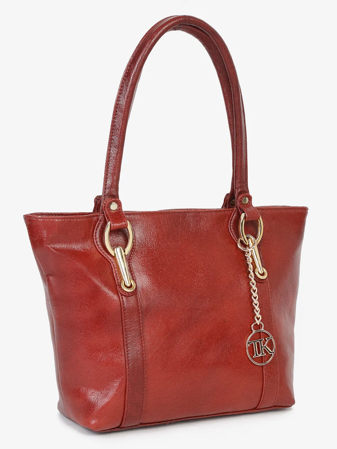 Women Maroon Solid Shoulder Bag