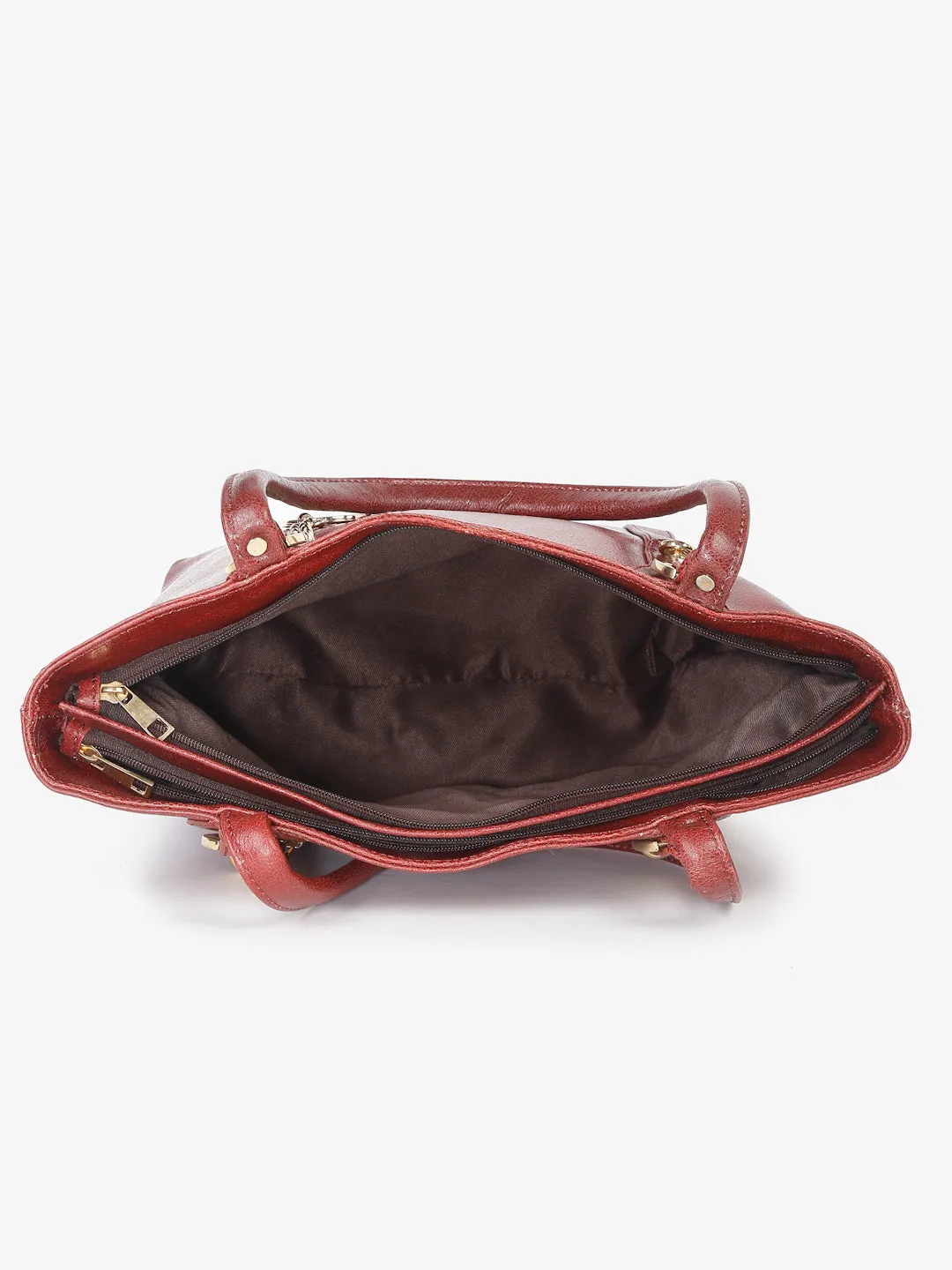 Women Maroon Solid Shoulder Bag