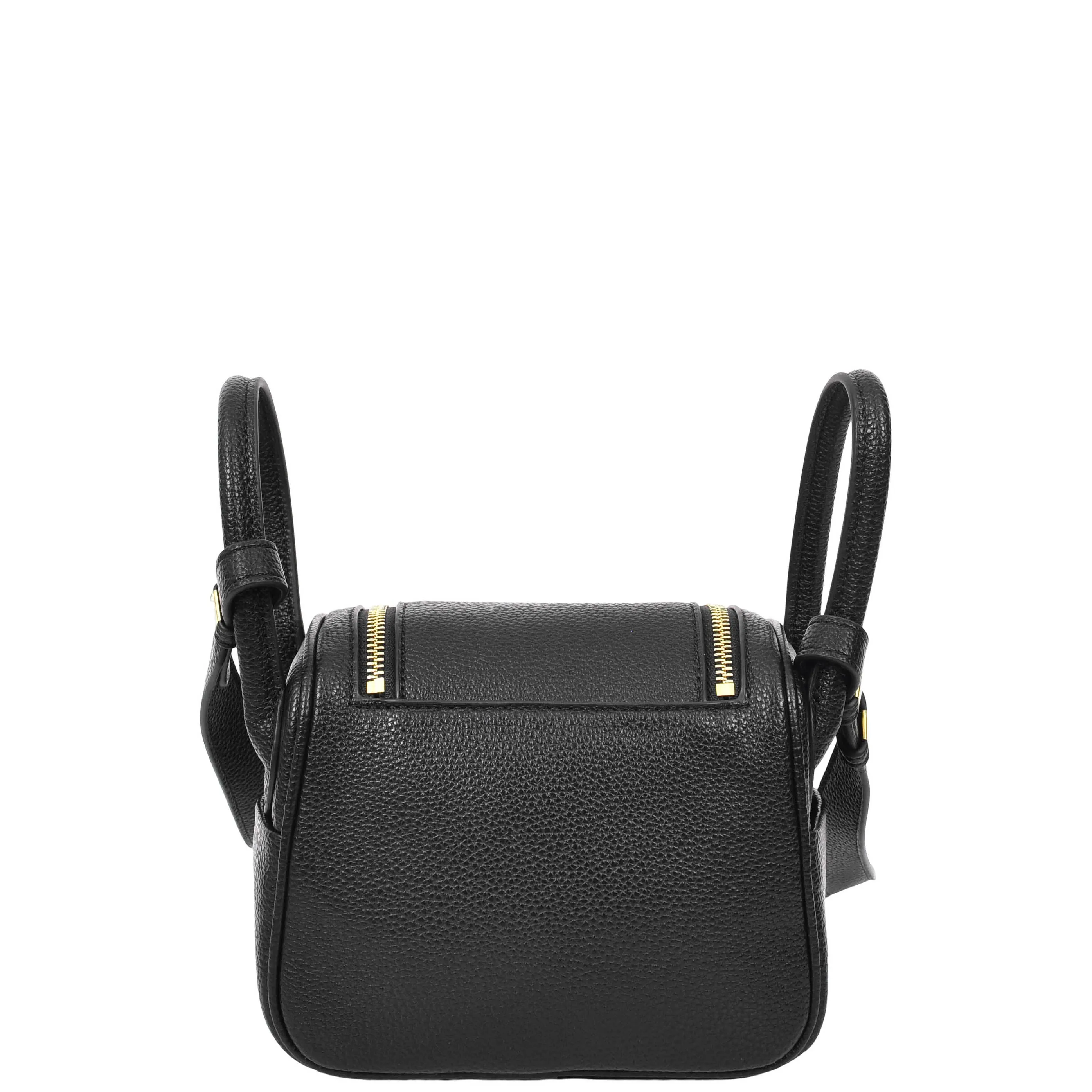 Womens Faux Leather Mini Shoulder Bag Celeste Black