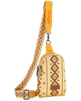 Wrangler Women's Southwestern Print Sling Crossbody Bag