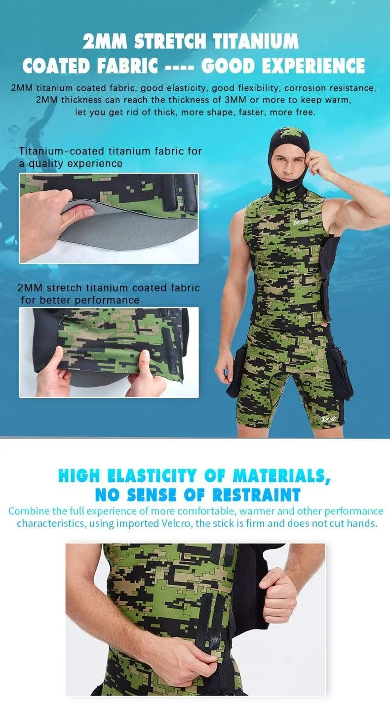 YON SUB Camo Diving Vest (3mm)